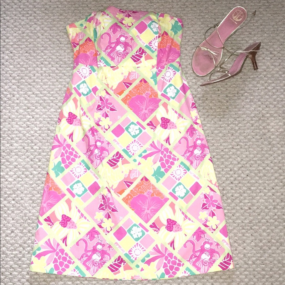 NWOT Lilly white tag strapless dress